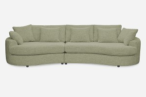 Sofa SIDEM 1-1,5 - tkanina Coco 14 Army - REDAM MEBLE