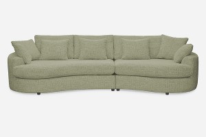 Sofa SIDEM 1,5-1 - tkanina Coco 14 Army - REDAM MEBLE