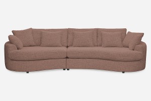 Sofa SIDEM 1-1,5 - tkanina Coco 36 Carmmine - REDAM MEBLE