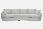 Sofa SIDEM 1-1,5 - tkanina Coco 60 Lightgrey - REDAM MEBLE