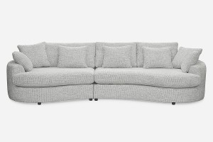Sofa SIDEM 1-1,5 - tkanina Coco 60 Lightgrey - REDAM MEBLE