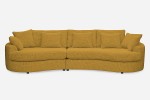 Sofa SIDEM 1-1,5 - tkanina Coco 132 Gold - REDAM MEBLE