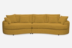 Sofa SIDEM 1-1,5 - tkanina Coco 132 Gold - REDAM MEBLE