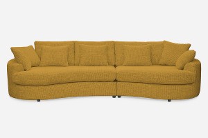 Sofa SIDEM 1,5-1 - tkanina Coco 132 Gold - REDAM MEBLE