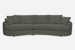 Sofa SIDEM 1-1,5 - tkanina Coco 168 Plumb - REDAM MEBLE