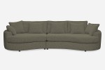 Sofa SIDEM 1-1,5 - tkanina Coco 176 Sepia - REDAM MEBLE