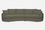 Sofa SIDEM 1,5-1 - tkanina Coco 176 Sepia - REDAM MEBLE