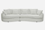 Sofa SIDEM 1-1,5 - tkanina Coco 186 Champagne - REDAM MEBLE
