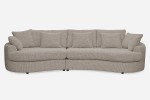 Sofa SIDEM 1-1,5 - tkanina Coco 200 Pale - REDAM MEBLE
