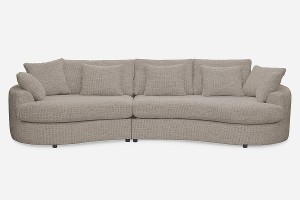 Sofa SIDEM 1-1,5 - tkanina Coco 200 Pale - REDAM MEBLE