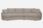 Sofa SIDEM 1,5-1 - tkanina Coco 200 Pale - REDAM MEBLE