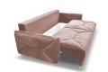 Sofa BELMONDI 3BFBK ( FRESH 09 ) - bryła, front, bok , pojemnik na pościel