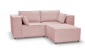 Sofa nierozkładana POLLY 2ER z pufą - tkanina Hold Me 24 - REDAM MEBLE