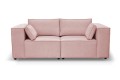 Sofa nierozkładana POLLY 2ER z pufą - tkanina Hold Me 24 - REDAM MEBLE