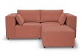 Sofa nierozkładana POLLY 2ER z pufą - tkanina Hold Me 29 - REDAM MEBLE