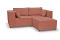 Sofa nierozkładana POLLY 2ER z pufą - tkanina Hold Me 29 - REDAM MEBLE