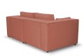 Sofa nierozkładana POLLY 2ER z pufą - tkanina Hold Me 29 - REDAM MEBLE