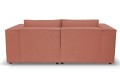Sofa nierozkładana POLLY 2ER z pufą - tkanina Hold Me 29 - REDAM MEBLE
