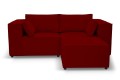 Sofa nierozkładana POLLY 2ER z pufą - tkanina Hold Me 31 - REDAM MEBLE