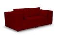 Sofa nierozkładana POLLY 2ER z pufą - tkanina Hold Me 31 - REDAM MEBLE