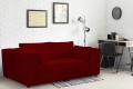 Sofa nierozkładana POLLY 2ER z pufą - tkanina Hold Me 31 - REDAM MEBLE