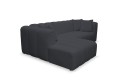 Narożnik BORDOUX LC-2 tkanina Ascot Black - REDAM MEBLE