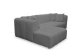 Narożnik BORDOUX LC-2 tkanina Ascot Graphite - REDAM MEBLE