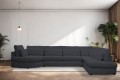 Narożnik CONO LCR-3-OT tkanina Ascot Black - REDAM MEBLE