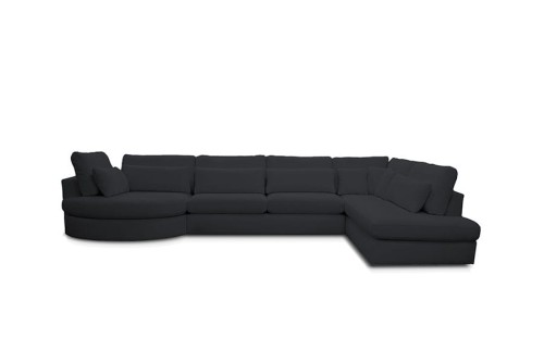 Narożnik CONO LCR-3-OT tkanina Ascot Black - REDAM MEBLE
