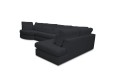 Narożnik CONO LCR-3-OT tkanina Ascot Black - REDAM MEBLE
