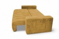 Sofa MARI 3F - Crown 10 Curcuma - REDAM MEBLE
