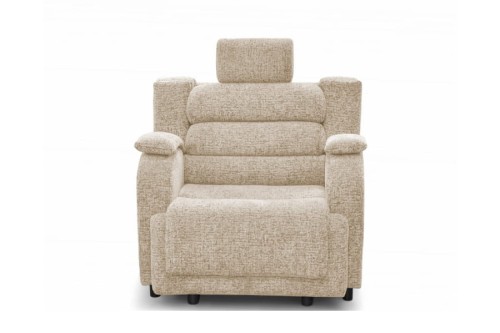Fotel rozkładany SIESTA - tkanina Snow 4 - REDAM MEBL