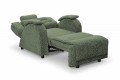 Fotel rozkładany SIESTA - tkanina Snow 11 - REDAM MEBL