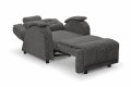 Fotel rozkładany SIESTA - tkanina Snow 15 - REDAM MEBL